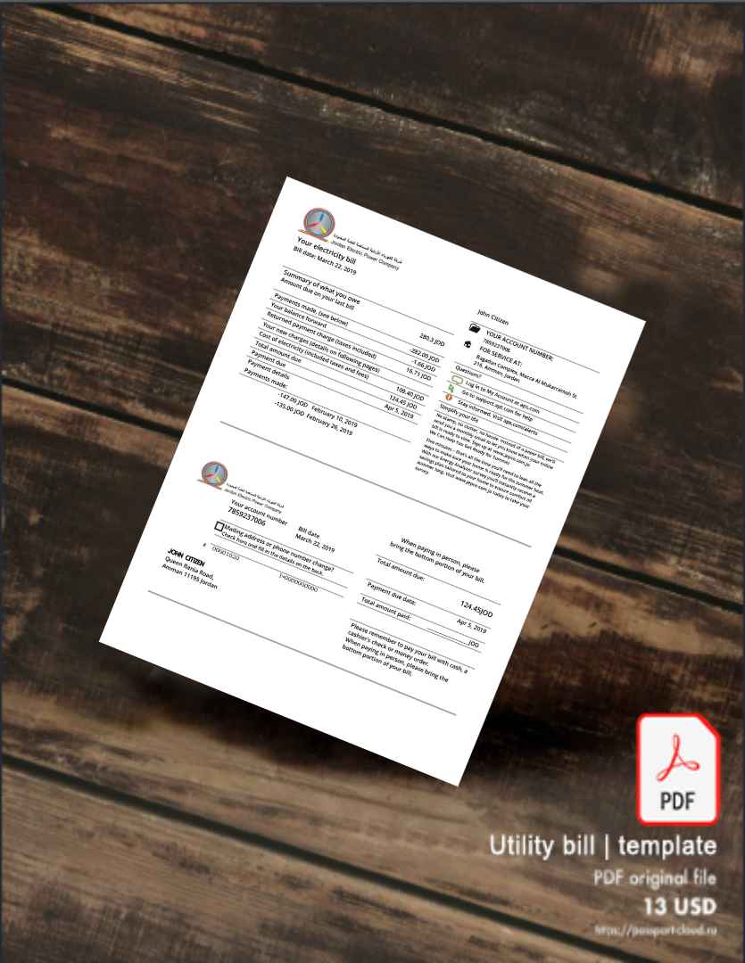 Utility bill | Albanian Power | Albania